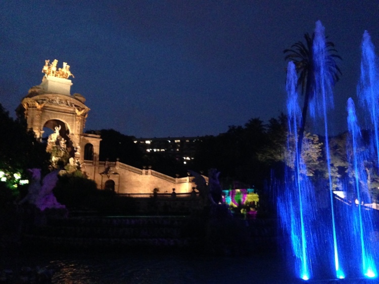 lights in Parc de la Ciutadella